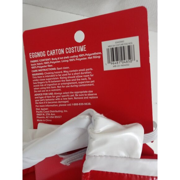 Merry & Bright Eggnog Carton Costume Small Animal Guinea Pig - Picture 6 of 6